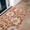 Edge Collections - 2' x 3' - Brown - Floral Washable Area Rug for Indoor and Outdoor Use - 1 Piece